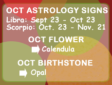 monthly signs flower birthstone