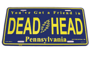 Grateful Dead Pennsylvania License Plate