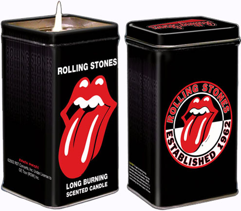 Rolling Stones Tongue Scented Candle Tin