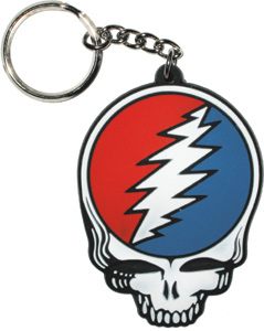 Grateful Dead Steal Your Face Rubber Key Chain