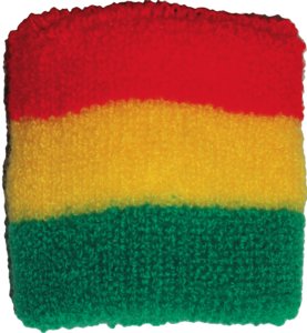 Rasta Colors Terry Wristband