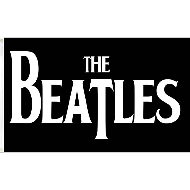 The Beatles Drop T Logo Flag