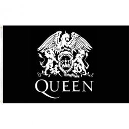 Queen Crest Logo Flag