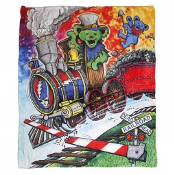 Grateful Dead Casey Jones Fleece Blanket