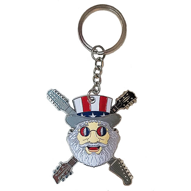 Grateful Dead Uncle Sam Jerry Metal Key Chain