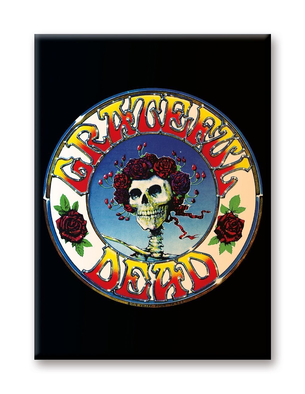 Grateful Dead Skull & Roses Magnet