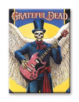 Grateful Dead Skeleton Guitar Magnet