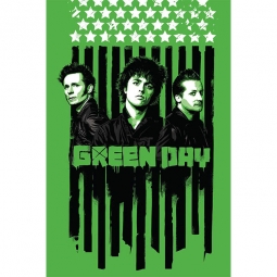 Green Day Stars And Stripes Poster
