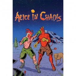 Alice In Chains Cartoon Poster