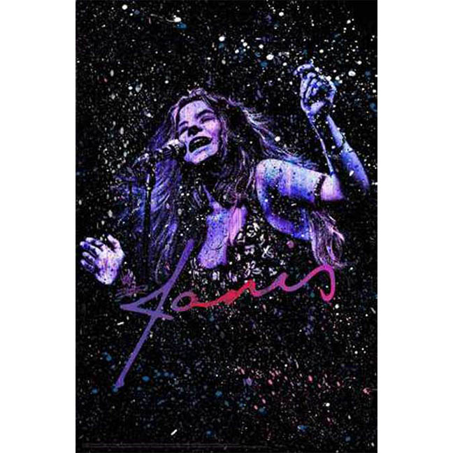 Janis Joplin Paint Poster