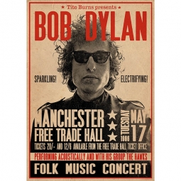 Bob Dylan Manchester 1966 Poster