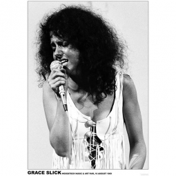 Grace Slick Woodstock 1969 Poster