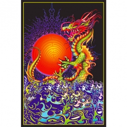 Dragon Rising Black Light Poster