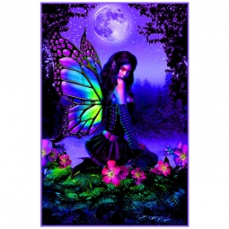 Fairy Garden Black Light Poster