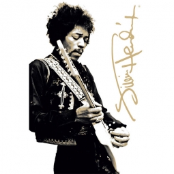 Jimi Hendrix Black & White Poster