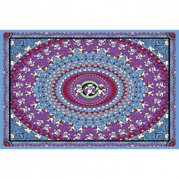 Grateful Dead Blue Dancing Bears Mini Tapestry