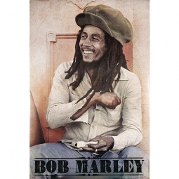 Bob Marley Spliff Roller Poster