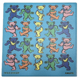 Grateful Dead Dancing Bears Ceramic Coaster