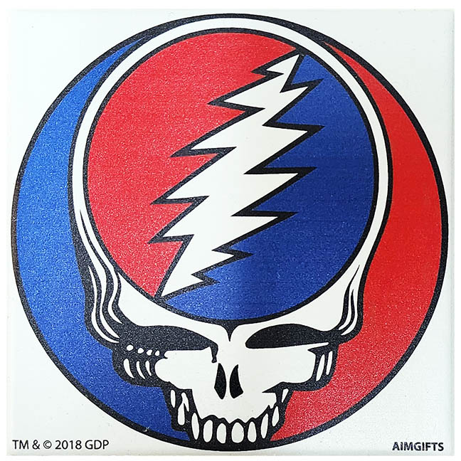 Grateful Dead Steal Your Face Ceramic Coaster