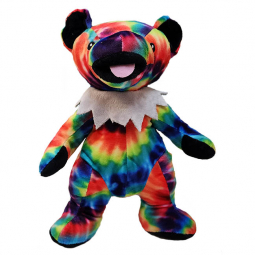 Grateful Dead Large Tie Dye Dancing Bear Plush Dog Toy