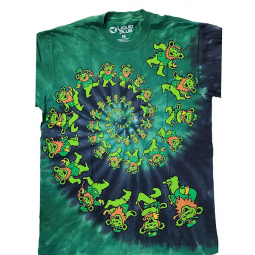 Grateful Dead Irish Spiral Bears Tie Dye Shirt