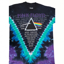 Pink Floyd Dark Side Of The Moon V Dye Tie Dye Shirt