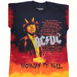 AC/DC Highway To Hell Tie Dye Shirt