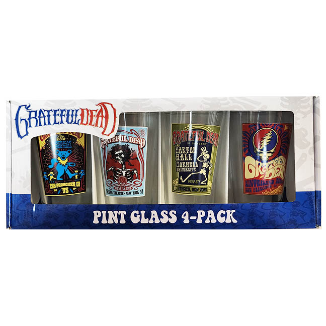 Grateful Dead Tour Poster Pint Glass Set