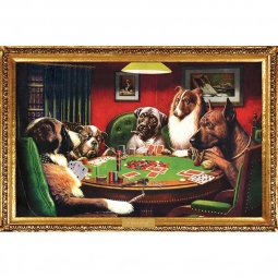 Dogs Playing Poker Poster