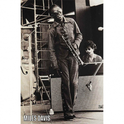 Miles Davis Sepia Poster