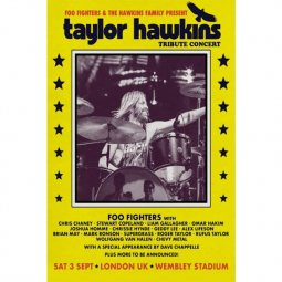 Foo Fighters Taylor Hawkins Tribute Poster