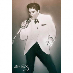 Elvis Presley White Jacket Poster