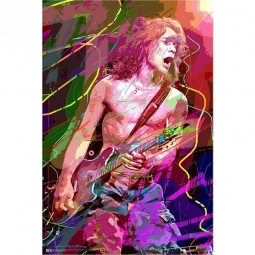 Eddie Van Halen Jump By David Lloyd Glover Poster