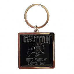 Led Zeppelin 1977 US Tour Metal Key Chain