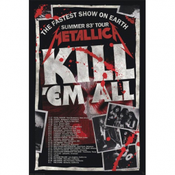 Metallica Kill 'Em All '83 Tour Poster