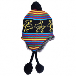 Grateful Dead Dancing Bears Black Ski Hat