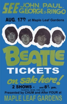 The Beatles Maple Leaf Gardens 1966 Poster