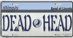 Grateful Dead Illinois Deadhead License Plate
