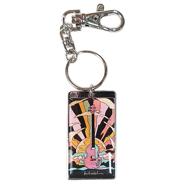 The Beatles Paul McCartney Pink Bass Metal Key Chain