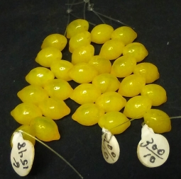 Lemon End Drilled Beads