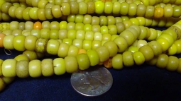 10mm Vintage Yellow Padre Beads