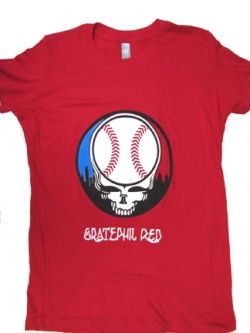 Gratephil Red Ladies Junior Short  Sleeve Shirt