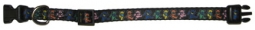 Grateful Dead Dancing Bears .5" Clip Collar Large 9.5-14.5"