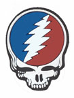 Grateful Dead Steal Your Face Rubber Pin