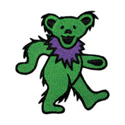 Grateful Dead Small Green Dancing Bear Patch