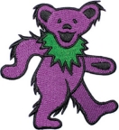 Grateful Dead Large Purple Dancing Bear Patch