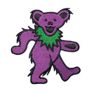 Grateful Dead Small Purple Dancing Bear Patch