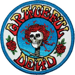 Grateful Dead Skull & Roses Logo Patch