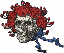 Grateful Dead Skull & Roses Die Cut Patch
