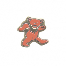 Grateful Dead Red Dancing Bear Small Metal Sticker
